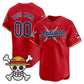 Custom Cleveland Indians x One Piece Red Vapor Premier Limited Jersey - Stitched Baseball Jersey