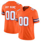 Custom D.Broncos Orange Vapor F.U.S.E. Limited Throwback Stitched Football Jersey