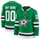 Custom D.Stars Fanatics Home Premium Jersey - Kelly Green Stitched American Hockey Jerseys