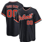 Custom Detroit Tigers Alternate Replica Navy Stitched Baseball Jersey