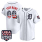 Custom Detroit Tigers White USA 250 Fourth of July Vapor Premier Limited Jersey ¨C All Stitched Baseball Jersey