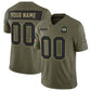 Custom GB.Packers Active Player Olive 2025 F.U.S.E. Salute to Service Limited Football Stitched Jersey