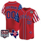 Custom Houston Astros America 250 Edition Vapor Premier Limited Red Stitched Baseball Jersey