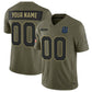 Custom IN.Colts Active Player Olive 2025 F.U.S.E. Salute to Service Limited Football Stitched Jersey