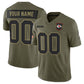 Custom KC.Chiefs Active Player Olive 2025 F.U.S.E. Salute to Service Limited Football Stitched Jersey