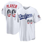 Custom Los Angeles Dodgers 2026 All-Star Edition Stars & Stripes White Stadium Pick-A-Player Baseball Jersey