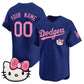 Custom Los Angeles Dodgers ACTIVE PLAYER Royal 2025 Hello Kitty Vapor Premier Limited Stitched Baseball Jersey