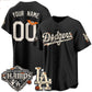 Custom Los Angeles Dodgers Black Halloween 2026 Baseball Jersey