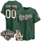 Custom Los Angeles Dodgers Green Halloween 2026 Baseball Jersey