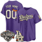 Custom Los Angeles Dodgers Purple Halloween 2026 Baseball Jersey