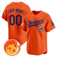 Custom Los Angeles Dodgers x Dragon Ball Orange Vapor Premier Limited Jersey - Stitched Baseball Jersey