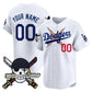 Custom Los Angeles Dodgers x One Piece White Zoro Patch Vapor Premier Limited Jersey - Stitched Baseball Jersey
