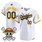 Custom Los Angeles Dodgers x One Piece x Mamba White Vapor Premier Limited Jersey - Stitched Baseball Jersey