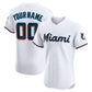 Custom Miami Marlins Home Elite Jersey – White Stitched Baseball Jersey
