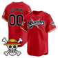Custom Miami Marlins x One Piece Red Vapor Premier Limited Jersey - Stitched Baseball Jersey