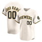 Custom Milwaukee Brewers Home Limited Jersey – Cream Stitched Baseball Jersey