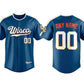 Custom Milwaukee Brewers Mineral Blue 2026 City Connect Stadium Stitched Stitched Baseball Jersey