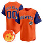 Custom Milwaukee Brewers x Dragon Ball Royal Orange Vapor Premier Limited Jersey - All Stitched Baseball Jersey