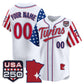 Custom Minnesota Twins America 250 Edition Vapor Premier Limited White Stitched Baseball Jersey