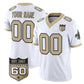 Custom NO.Saints Active Player White F.U.S.E. 60th Anniversary Patch Vapor Limited Stitched Football Jersey