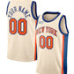 Custom NY.Knicks Active Player Cream 2025-26 City Edition Swingman Stitched Basketball Jersey