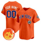 Custom New York Yankees x Dragon Ball Orange Vapor Premier Limited Jersey - All Stitched Baseball Jersey
