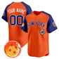 Custom New York Yankees x Dragon Ball Royal Orange Vapor Premier Limited Jersey - All Stitched Baseball Jersey