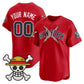 Custom New York Yankees x One Piece Red Vapor Premier Limited Jersey - Stitched Baseball Jersey