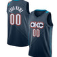 Custom OC.Thunder Active Player Navy 2025-26 City Edition Swingman Stitched Basketball Jersey