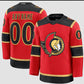 Custom O.Senators Red Alternate Stitched American Hockey Jerseys
