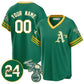 Custom Oakland Athletics Kelly Green Road Cooperstown Jersey - Personalized Baseball Jersey