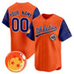 Custom Oakland Athletics x Dragon Ball Royal Orange Vapor Premier Limited Jersey - All Stitched Baseball Jersey