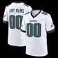 Custom P.Eagles White White Game Stitched Football American Jersey