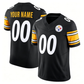 Custom P.Steelers Black Vapor F.U.S.E. Limited Stitched Football Jersey