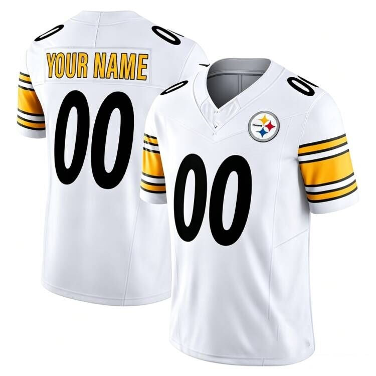 Custom P.Steelers White Vapor F.U.S.E. Limited Stitched Football Jersey