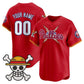 Custom Philadelphia Phillies x One Piece Red Vapor Premier Limited Jersey - Stitched Baseball Jersey