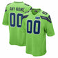Custom S.Seahawks Neon Green 50th Season Alternate Game Stitched Football Jersey