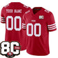 Custom SF.49ers Active Player Red 80th Anniversary Patch 2026 F.U.S.E. Vapor Untouchable Limited Football Jersey