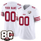 Custom SF.49ers Active Player White 80th Anniversary Patch 2026 F.U.S.E. Vapor Untouchable Limited Football Jersey