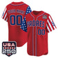 Custom San Diego Padres America 250 Edition Vapor Premier Limited Red Stitched Baseball Jersey
