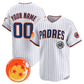 Custom San Diego Padres x Dragon Ball White Vapor Premier Limited Jersey - All Stitched Baseball Jersey