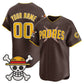 Custom San Diego Padres x One Piece Brown Vapor Premier Limited Jersey - Stitched Baseball Jersey