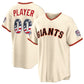Custom San Francisco Giants 2026 All-Star Edition Stars & Stripes Cream Stadium Pick-A-Player Baseball Jersey