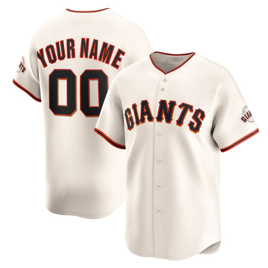 Custom San Francisco Giants Home Limited Jersey – Cream Stitched Baseball Jersey
