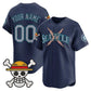 Custom Seattle Mariners x One Piece Navy Vapor Premier Limited Jersey - Stitched Baseball Jersey