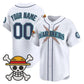 Custom Seattle Mariners x One Piece White Vapor Premier Limited Jersey - Stitched Baseball Jersey