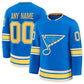 Custom St. L.Blues Active Player Blue 2024-25 Alternate Stitched American Hockey Jerseys