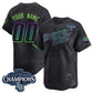 Custom Tampa Bay Rays ACTIVE PLAYER Charcoal 2026 AL East Champions Patch City Connect Limited Stitched Baseball Jersey