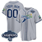 Custom Tampa Bay Rays ACTIVE PLAYER Gray 2026 AL East Champions Patch Limited Stitched Baseball Jersey