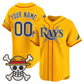 Custom Tampa Bay Rays x One Piece Gold Vapor Premier Limited Jersey - Stitched Baseball Jersey